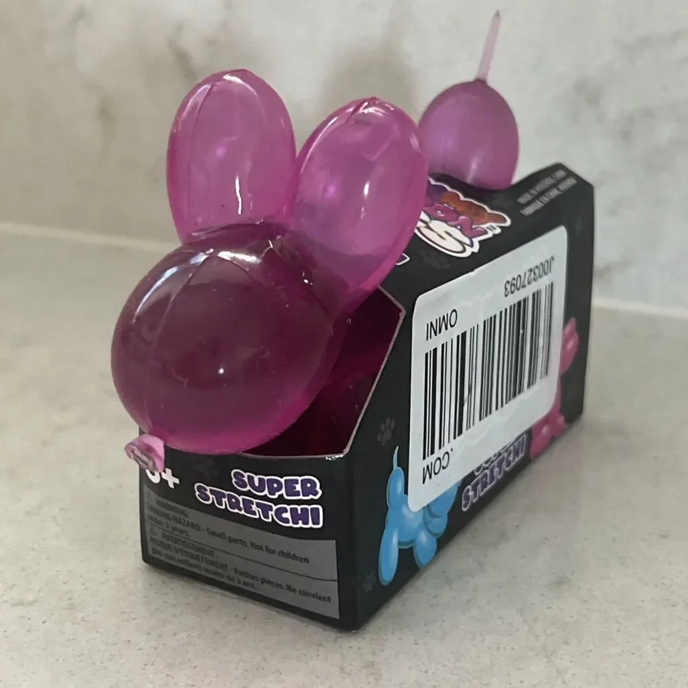 Gummy Balloon Dogs Super Stretchy Toy Pink